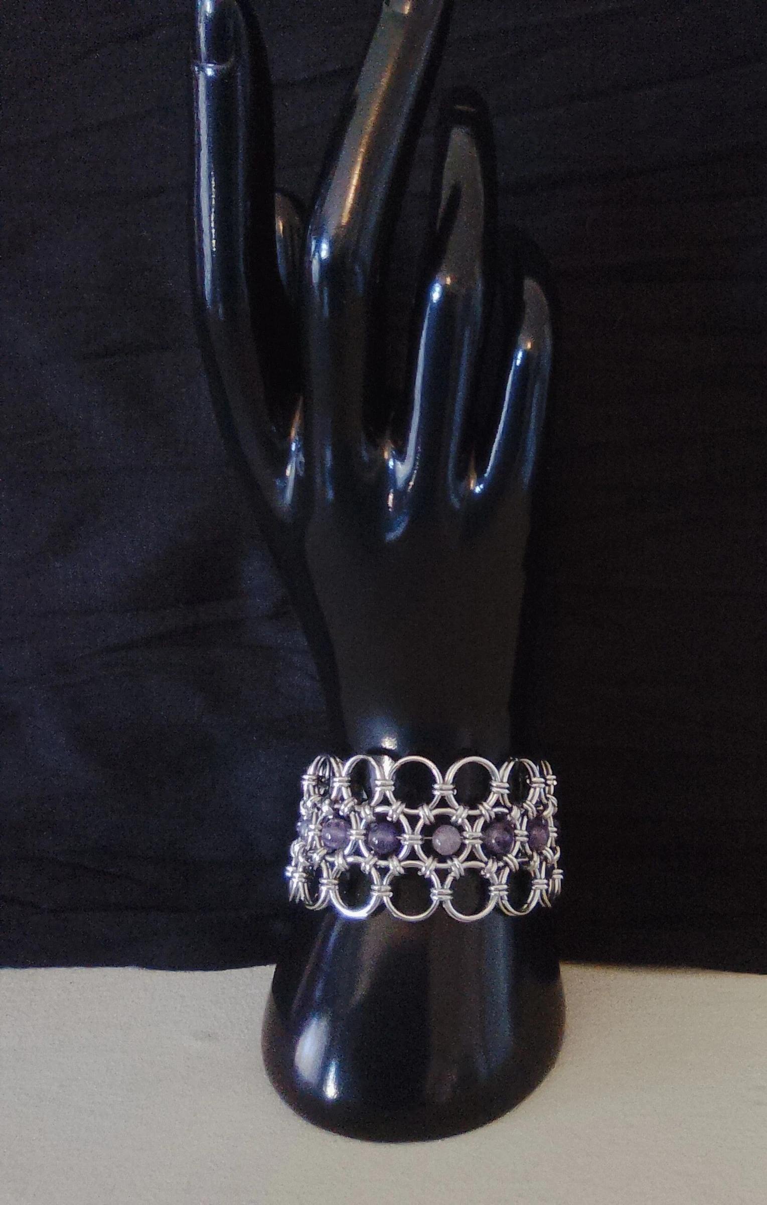 Pulsera de cadeneta japonesa con piedras naturales – photo 2